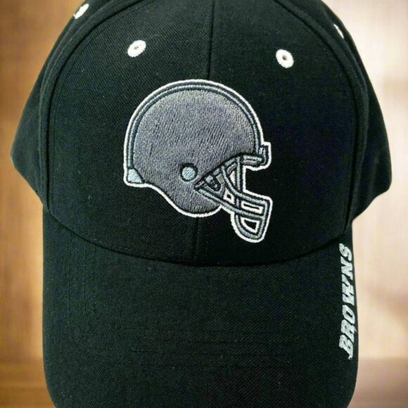 Cleveland Browns Vintage Late '90s NFL Black 30% Wool NOS Cap - Picture 3 of 6